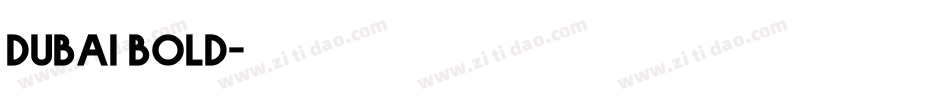dubai bold字体转换
